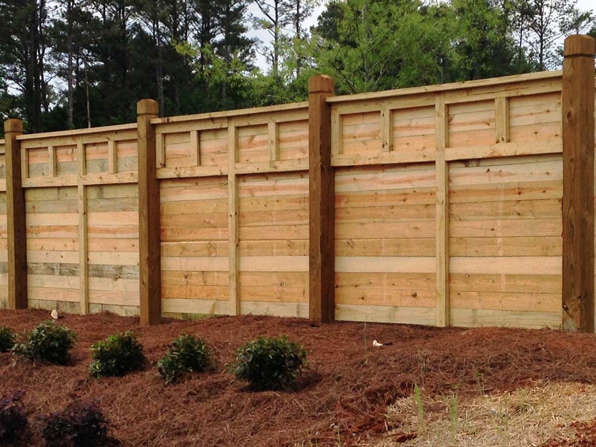 Photo of a North Georgia wood fence