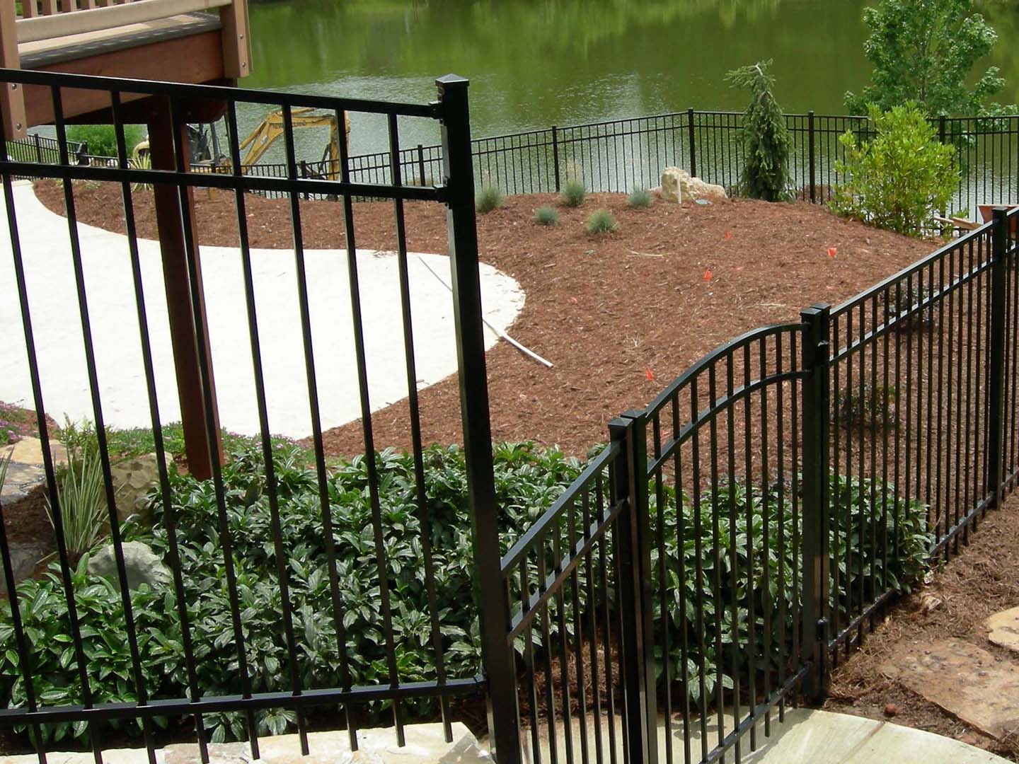 Photo of an aluminum fence from an Atlanta GA fence company