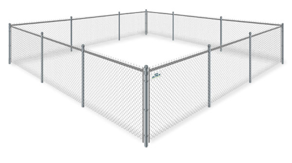 example of a Chain Link privacy fence in Atlanta Georgia
