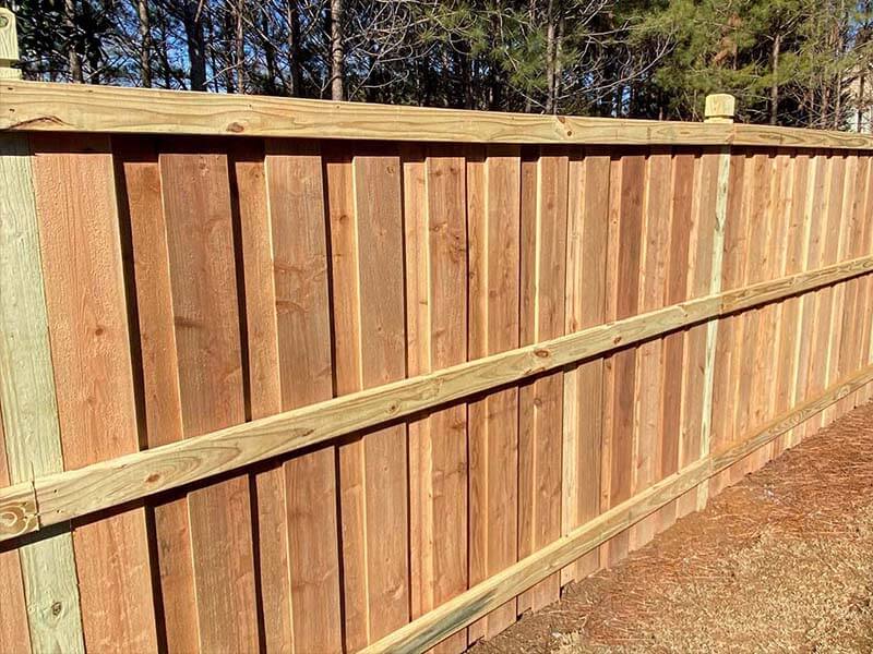 Privacy Fence Example in Jasper Georgia