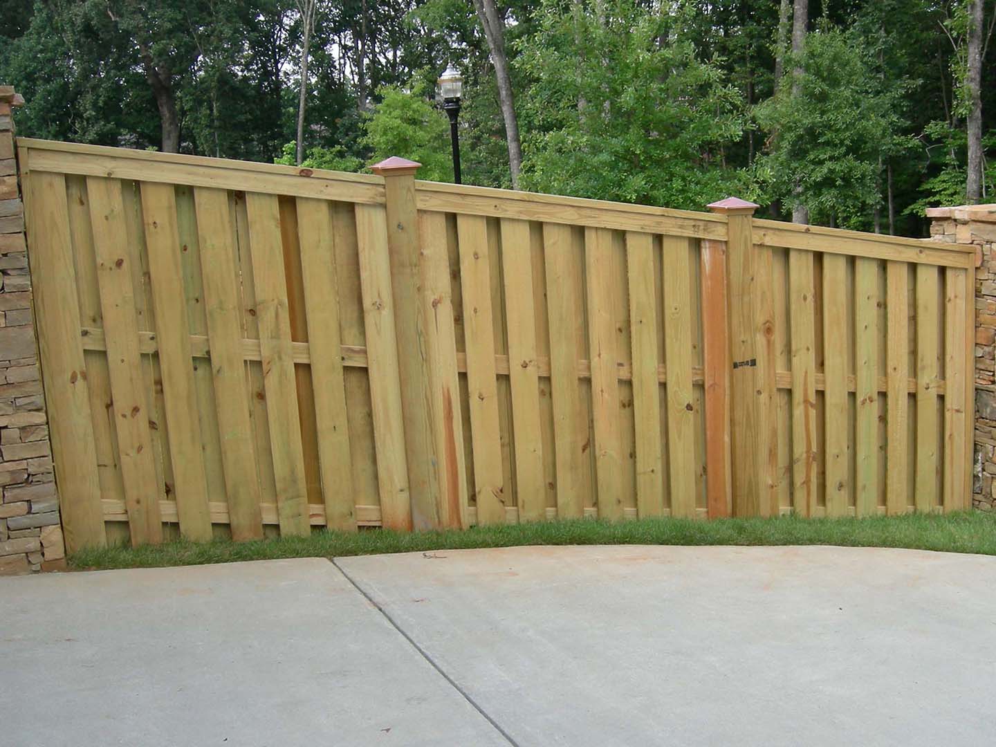 Wood fence options in the Johns Creek Georgia area.