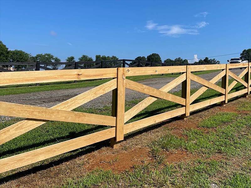Decorative Fence Example in Milton Georgia