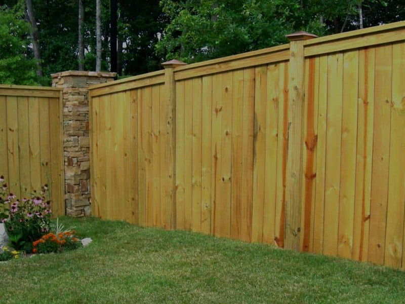 Brookhaven GA Capped Shadowbox Hybrid Privacy Fence